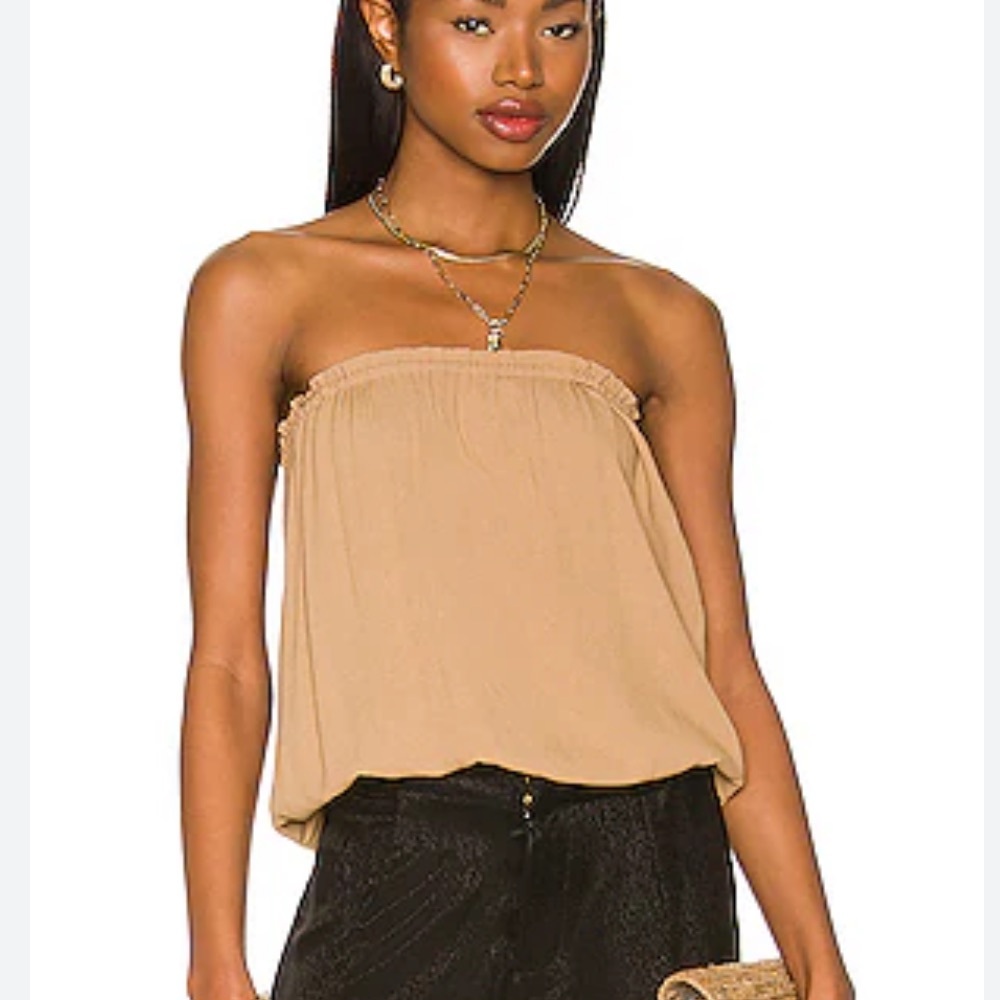 Indah Gemma Tube Top in Mocha s/m